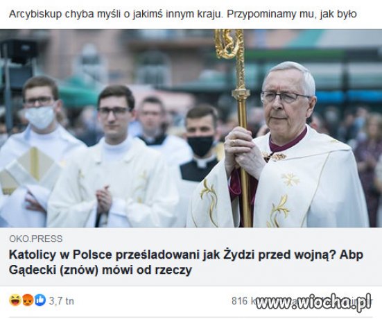 Zlote mysli arcybiskupa sekty kosciola...