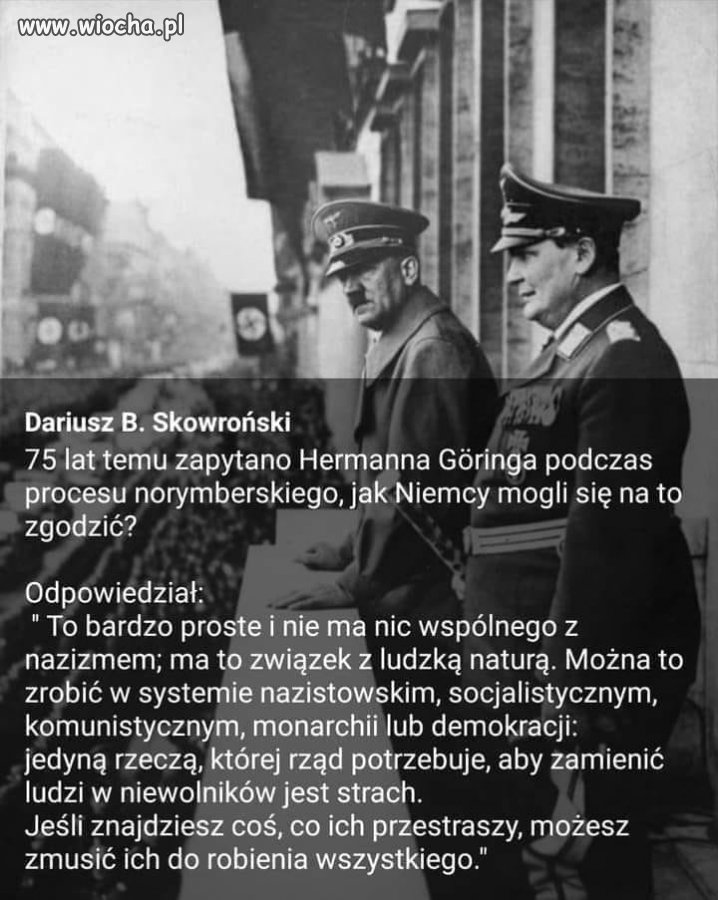 Zastraszyć społeczeństwo 