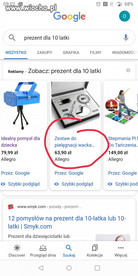 Prezent dla 10 latki
