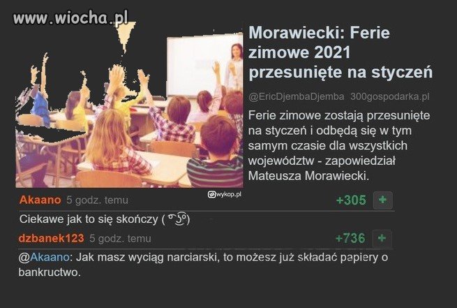 Co by tu jeszcze spieprzyć, panowie, co by tu jeszcze spieprzyć...   Ferie