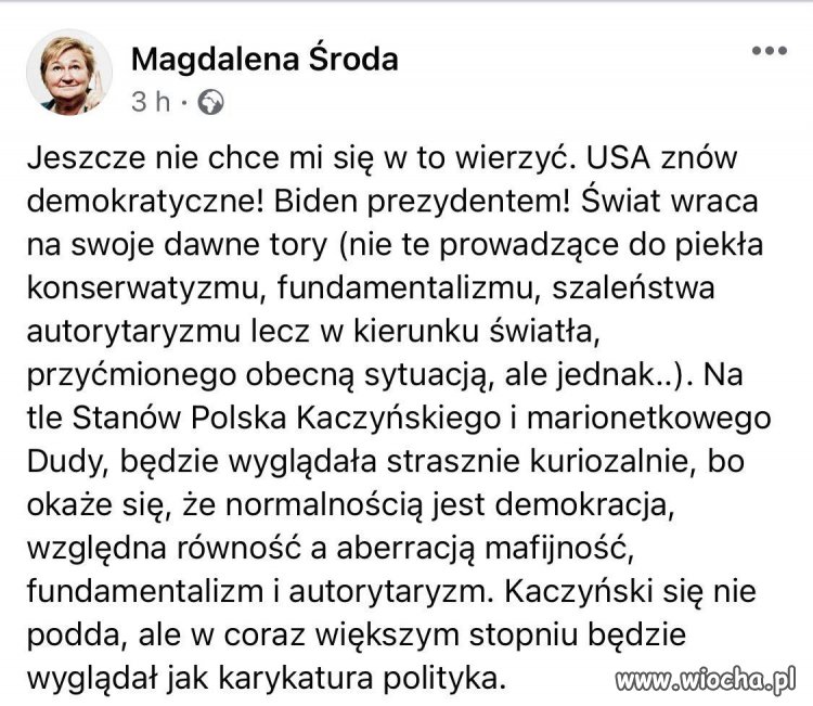 Może i do nas zawita demokracja, a nie zamordyzm 
