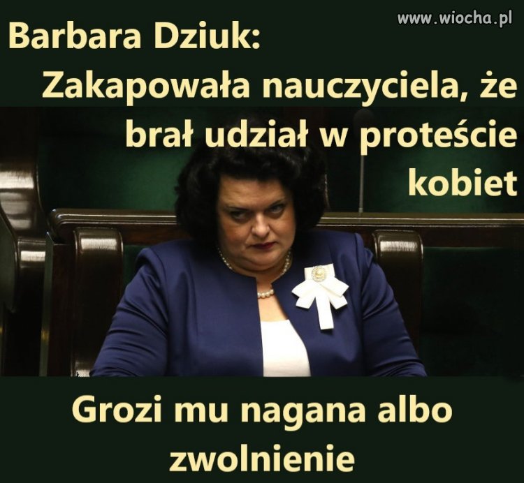 Zakapowała nauczyciela   