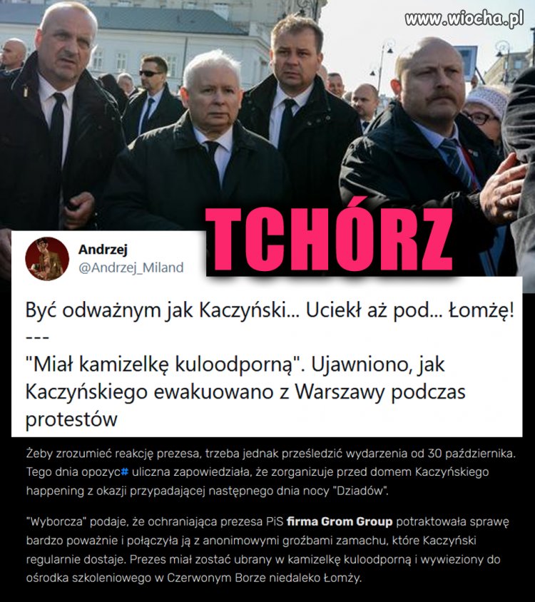 Ze strachu narobił w gacie. Musieli go ewakuować 