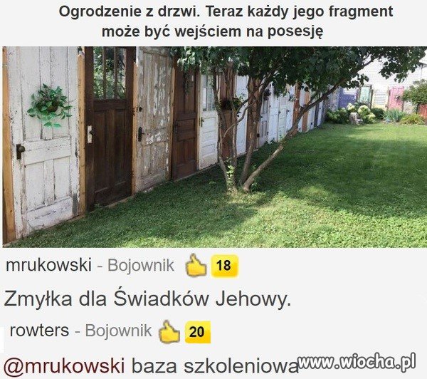 Ogrodzenie z drzwi