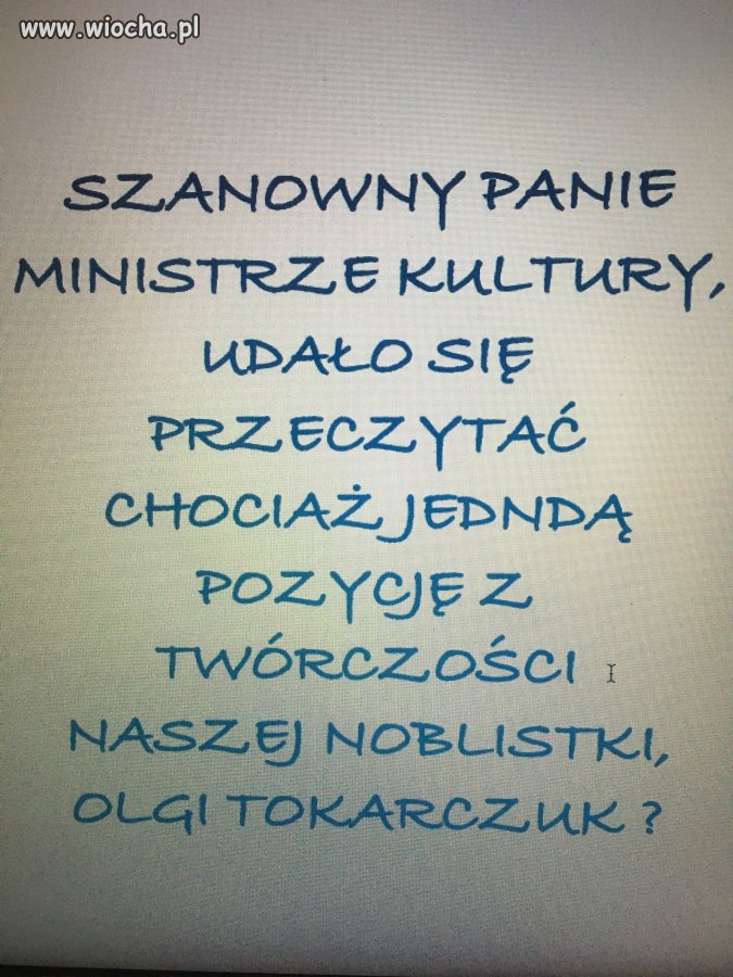 Do Ministra Piotra Glińskiego