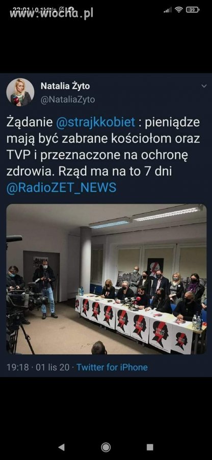 Żądania  kobiet