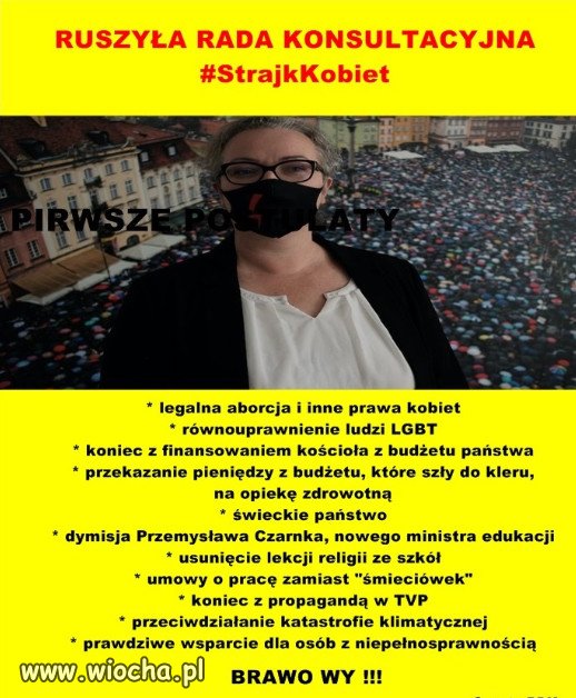 RUSZYŁA RADA KONSULTACYJNA #StrajkKobiet