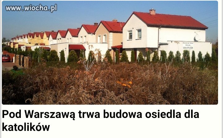 Dla katolików całe osiedle i jest ok
