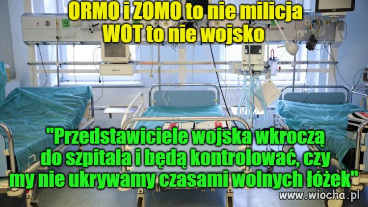 ORMO będzie kontrolować czy nie ukryli łóżek pod łóżkiem 