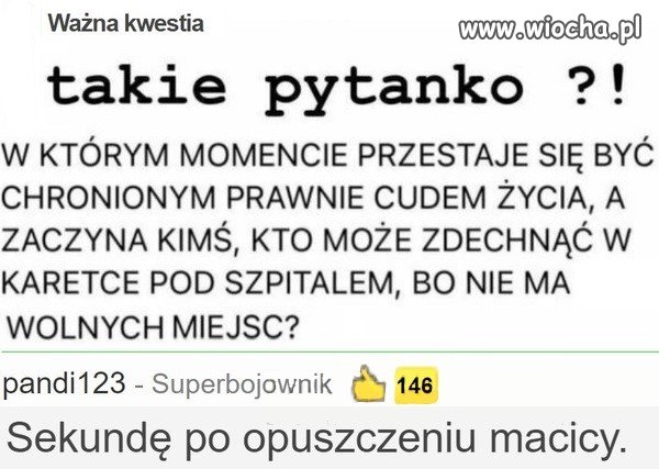 Ważna kwestia dotycząca ochrony