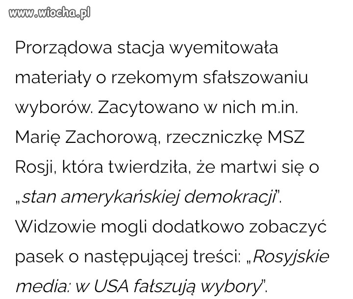 TVP info ma sojusznika w sprawie wyborów w USA 
