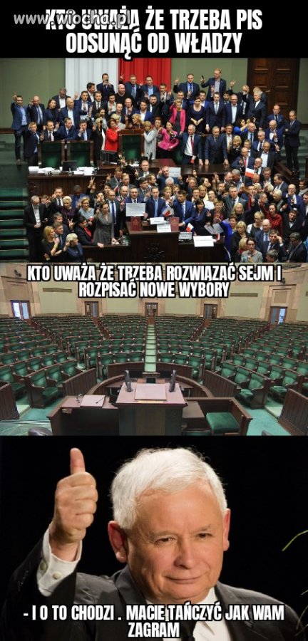 Nawet opozycja głosuje jak chce Jarek