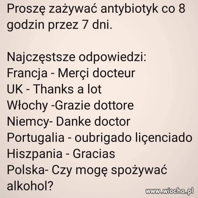 Polak vs Antybiotyk
