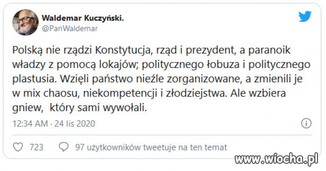 Trudno nie przyklasnąć diagnozie Kuczyńskiego.