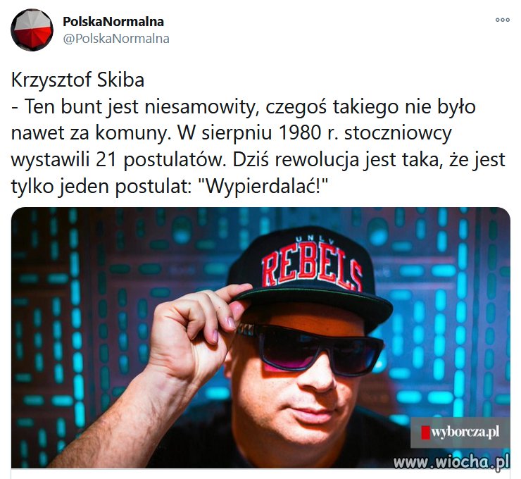 Rewolucja ma jeden postulat 
