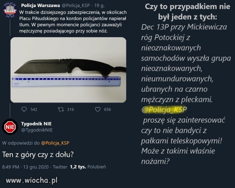 Nóż.