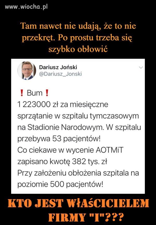 Sprzątanie w szpitalu `narodowym`...   