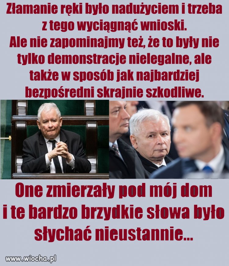 Złamanie ręki było nadużyciem i trzeba z tego wyciągnąć wnioski.   