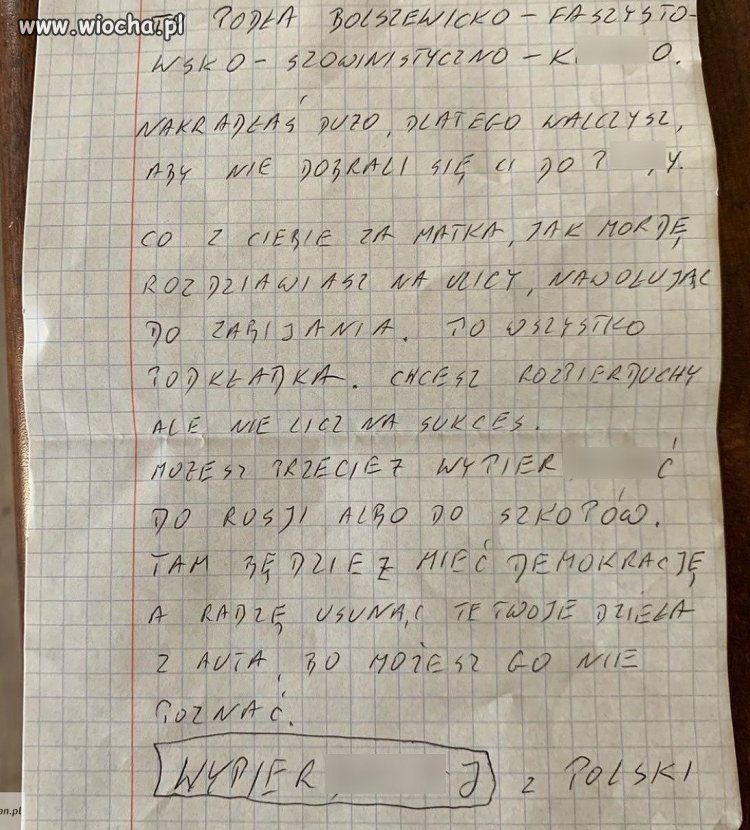List katolika do sąsiada