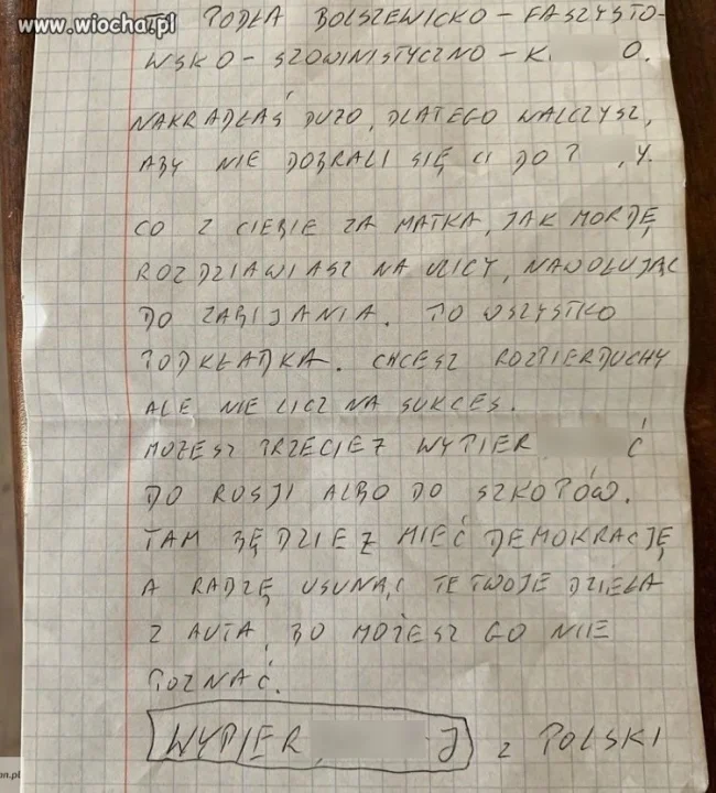 List katolika do sąsiada