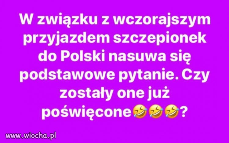 Czy Dziwisz już był święcić ?!