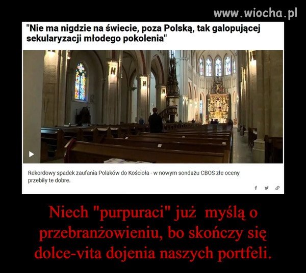 Bardzo mnie to cieszy. To jedyna szansa na ...