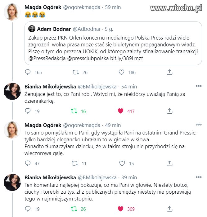 Jak dzienikarka sprowadza 