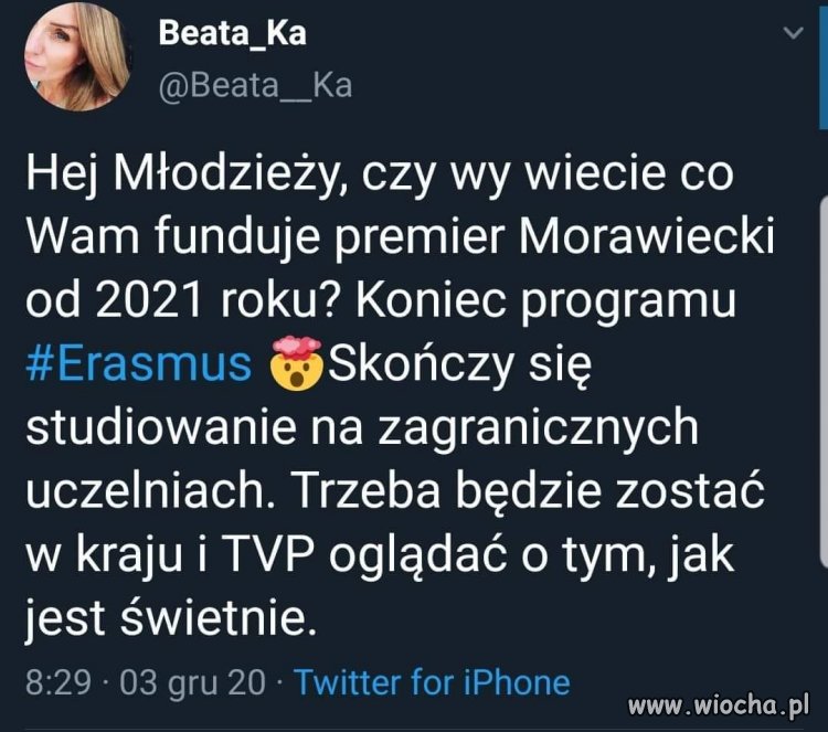 Ważny przekaz dla młodych ...