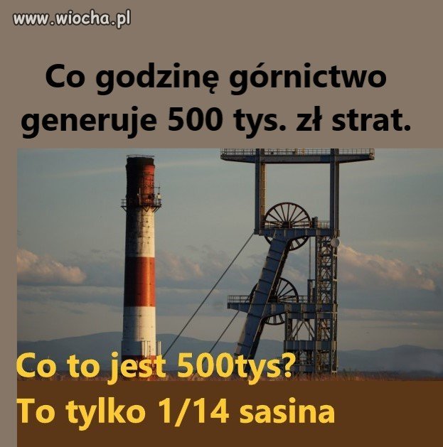 Co godzinę górnictwo generuje 500 tys. zł strat