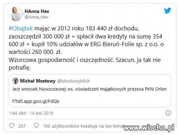 Wracają pytania o majątek Obajtka...