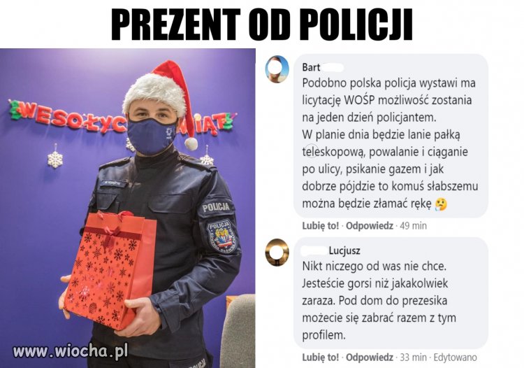 Prezent od policji
