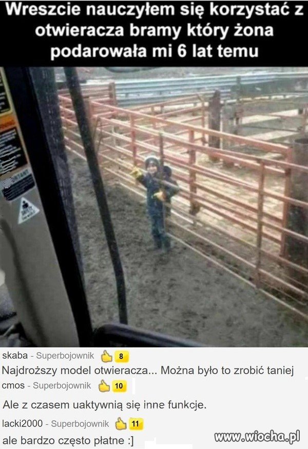 Otwieracz z wersją wysokopłatną.  