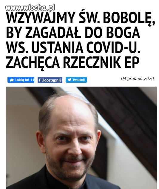 Panie Bobola zagadaj pan...