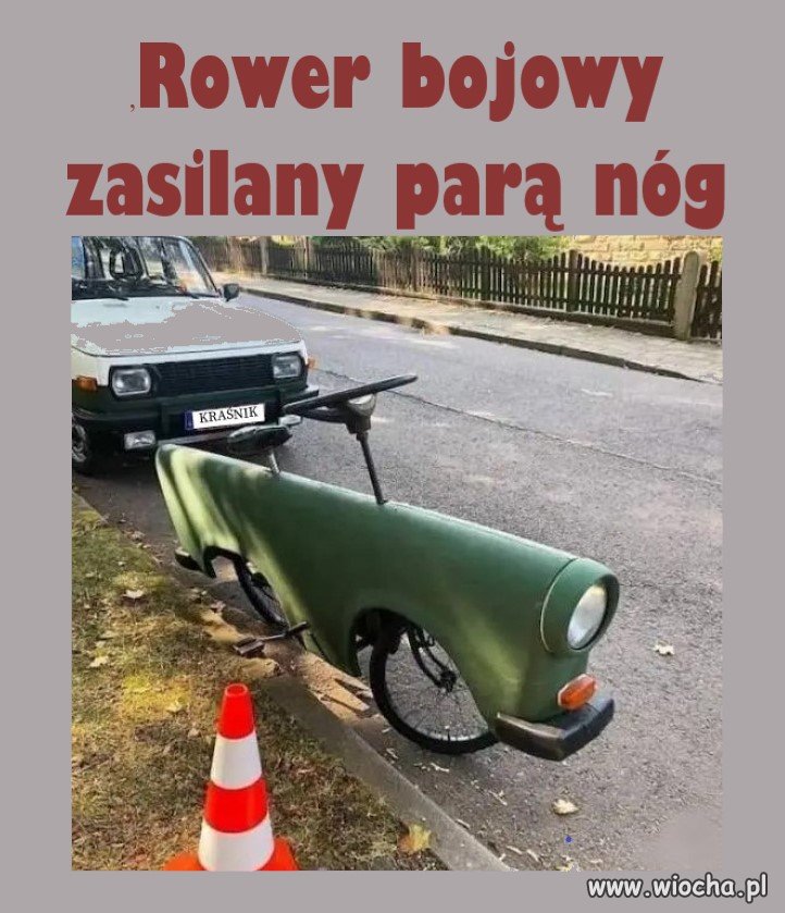 Rower bojowy zasilany parą   