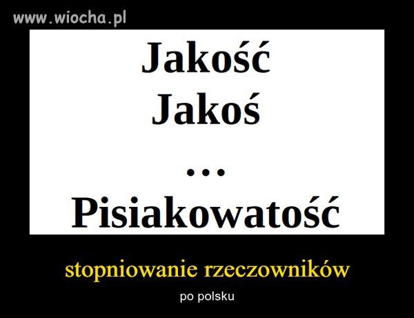 Stopniowanie rzeczowników