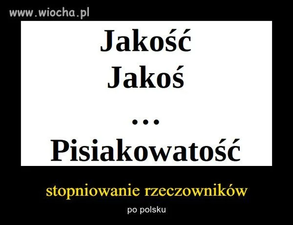 Stopniowanie rzeczowników