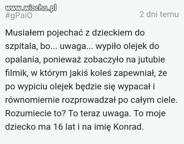 Jutuba, olejek i Konrad