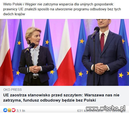 Warszawa i Budapeszt nie mogą powstrzymać nas... 