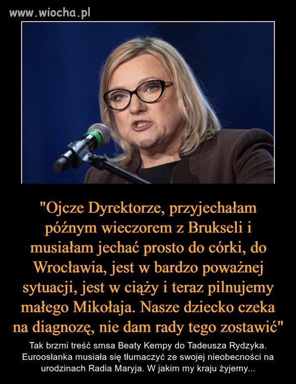 Tak się tłumaczy europosłanka z nieobecności 