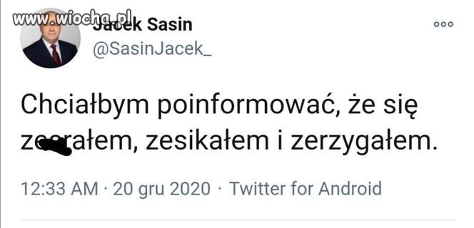 Podobno ktoś się pod niego podszył...