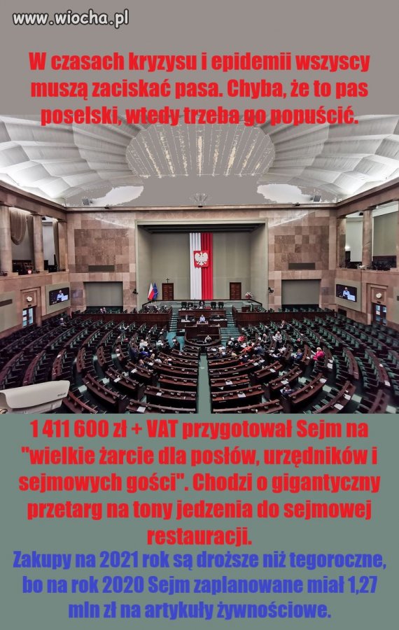W czasach kryzysu i epidemii wszyscy muszą zaciskać pasa. 