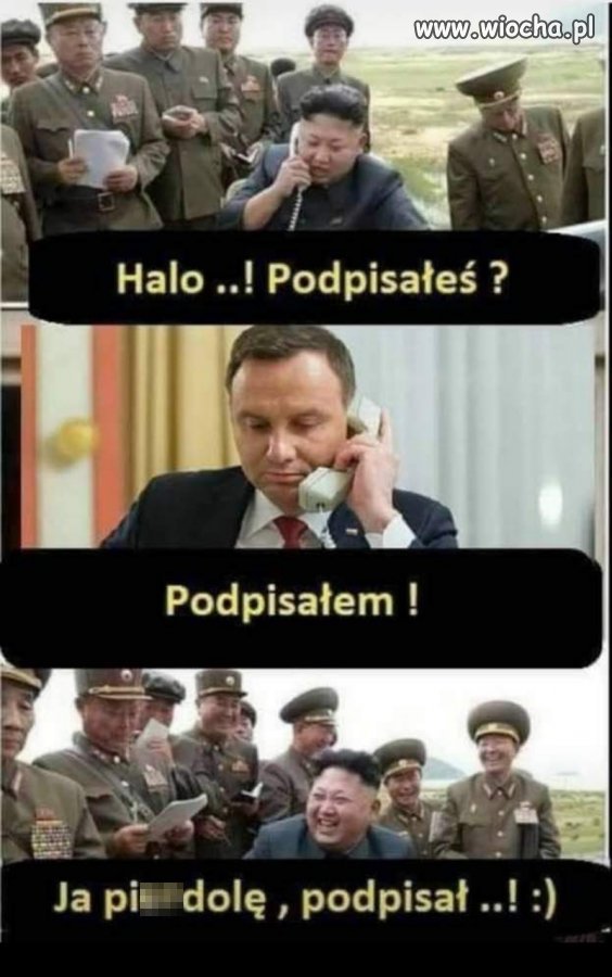 Podpisał!