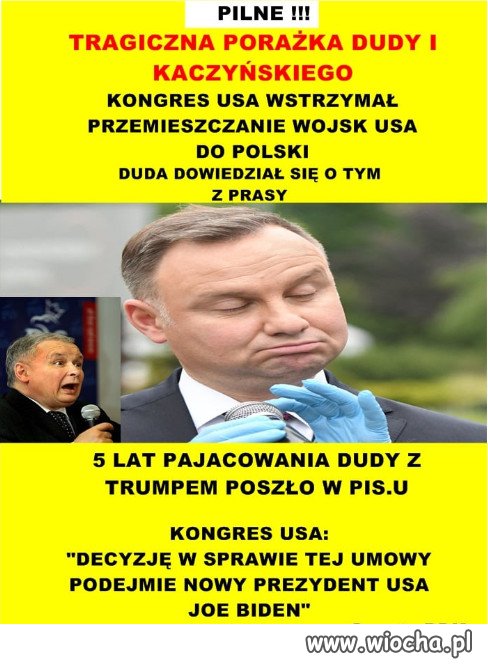 TRAGICZNA PORAŻKA DUDY I KACZYŃSKIEGO