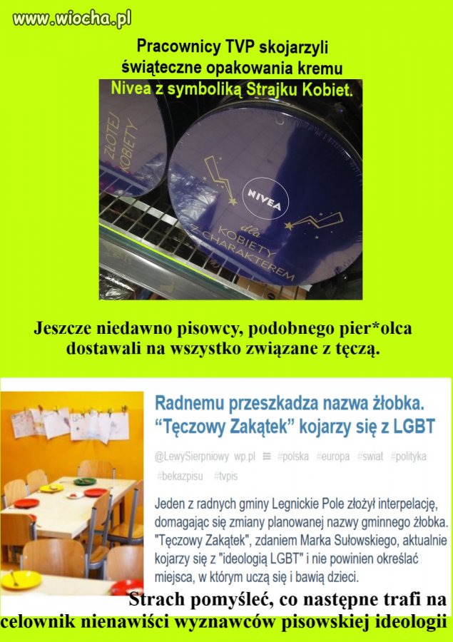 TVP dopatrzyło się symbolu Strajku Kobiet na opakowaniu.   