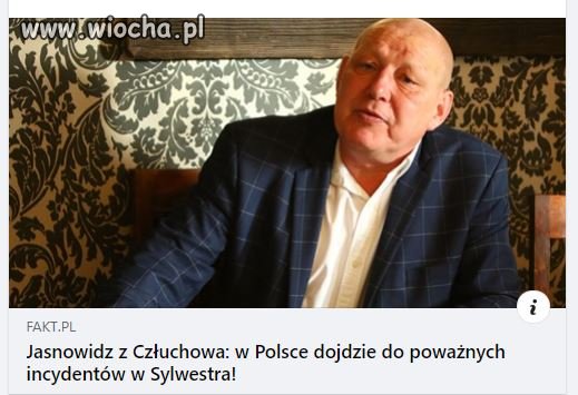 To jakby prorokować,