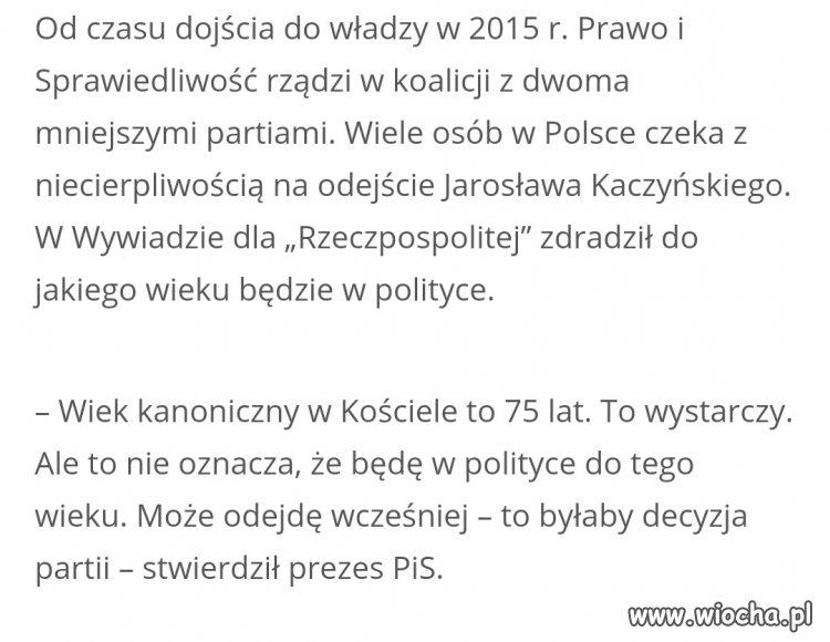 Kiedy prezes