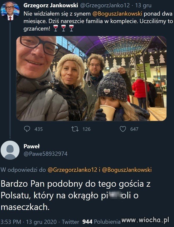 Familijne spotkanie przy grzańcu
