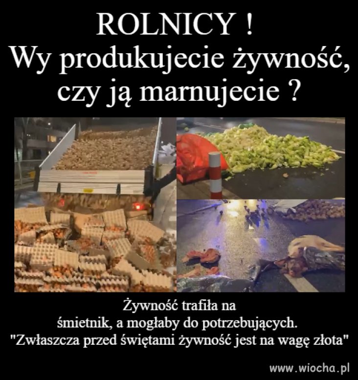 Mnie uczyli żeby kromki chleba nie zmarnować 