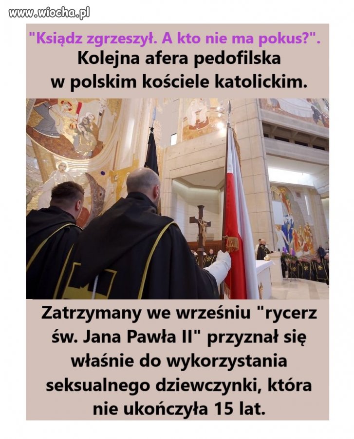 Ksiądz zgrzeszył. 