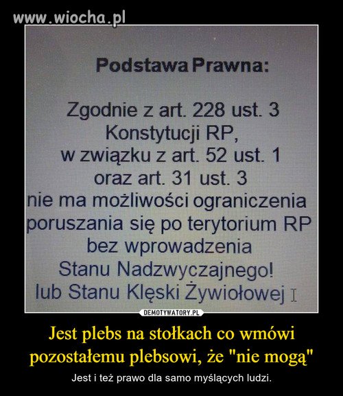 Plebs na stołku 